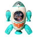 Kids Mandi® Space Rocket Musical Toy | Rotating Rocket with LED Lights & Music...