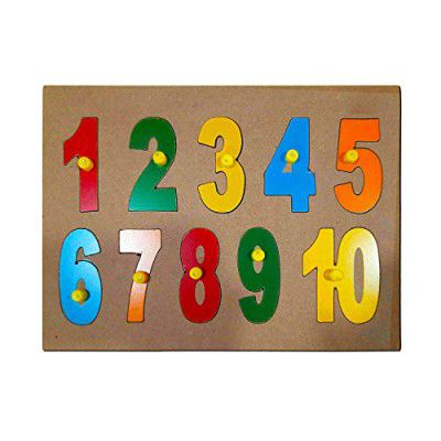 Kids Mandi Wooden Learning Educational Board for Kids with Knobs, Colorful Wooden Puzzle Tray