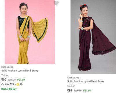 Kid's Saree Starting @ 99