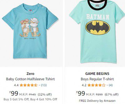 Kids T-shirts Starts ₹99