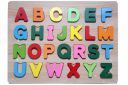 Kids Time 3D Wooden ABCD Capital Alphabets Educational Puzzle Board for Kids - Multicolor...