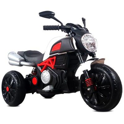 Kidsmate Blaze Rider Electric Bike for Kids for Age 3-7Y | 6V Dual Battery with USB/MP3 Player, LED Lights