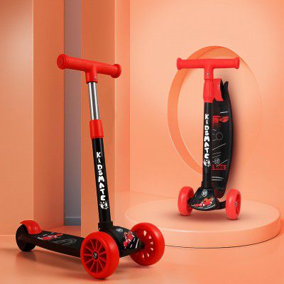 Kidsmate Cruiser Kick Scooter with Broad Wheels | 3-Wheel Skating Scooter Ages 6-12 Years