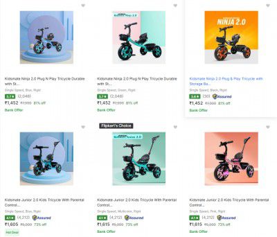 Upto 81% OFF - Kidsmate Cycles