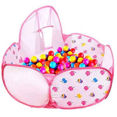 Kidsmate Foldable Hexa Ball Pool for Kids Balls not Included -Pink