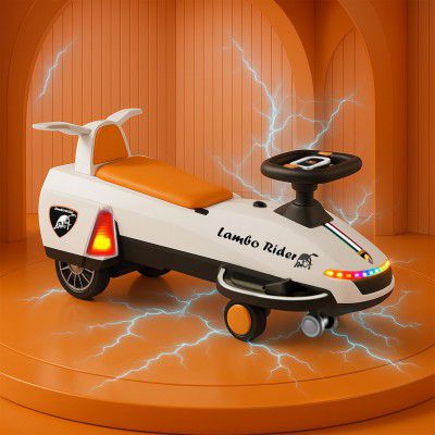 Kidsmate Lambo Rider 2-in-1 Electric & Manual Swing Car