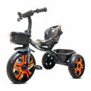 Kidsmate Ninja Plug N Play Durable Kids/Baby Tricycle, Storage Basket, Cushion Seat and Seat Belt for 12 Months to 48 Months Boys/Girls/Carrying Capacity Upto 30 Kgs (Black-Orange)...
