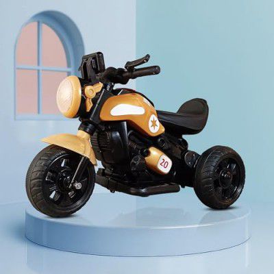 Kidsmate Pro Racer Electric Ride-On Bike for Kids | for Kids of Ages 2-5Y - Golden