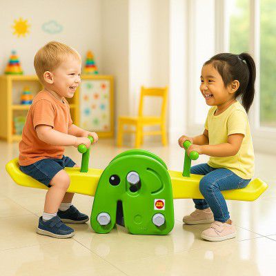 Kidsmate Seesaw for Kids? Elephant?Theme Sea Saw Toy for Kids 