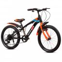 Kidsmate Stario Bike 20T 7 Speed Kids Cycle | Frame Size 12 Inch | Gear Bicycle for Boys & Girls of Ages 7 to 10 Yrs - Black/Orange...