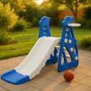 Kidsmate Super Slide for Kids 2-5 Yrs | Indoor & Outdoor Slide with Basketball Ring...