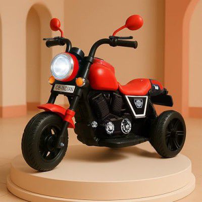 Kidsmate Urban Cruiser Electric Ride-On Bike for Kids | 6V Battery-Powered Kids Motor Bike for Boys & Girls 1-5 Yrs - Red