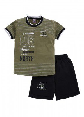 KIDZLIFE Cotton Baby Boys and Baby Girls Kidswear Half Sleeve T-shirt Top Bottom Set Baby Kids Dress