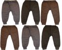 KIFAYATI BAZAR Kids Baby Boys and Girls Woollen Winter Body Warmer Striped Thermal Pyjama Bottom Pack of 6...