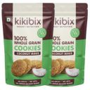 Kikibix High Fibre Coconut Cookies | Maida Free & Sugar Free | High Fibre, Tasty & Healthy Mini Jaggery Biscuits | Multigrain Digestive Biscuit | Healthy Snacks For Adults & Kids | 160 Gms...