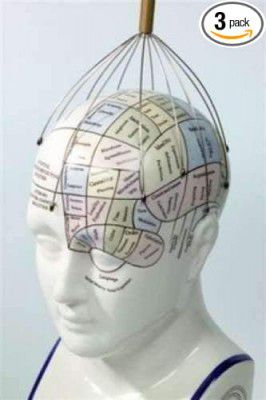 Kikkerland Manual Bokoma Hand Held Scalp Head Massager, Set of 3