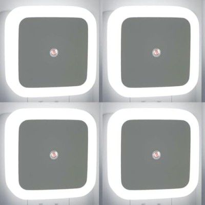 kikvi 4 Pack Night Light for Bedroom, Bed lamp Night lamp with Plug Night Bulbs, Lights dim Sensor led Lamps Smart bedlight for Room Socket Switch Home bedlamp