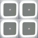 kikvi 4 Pack Night Light for Bedroom, Bed lamp Night lamp with Plug Night Bulbs, Lights dim Sensor led Lamps Smart bedlight for Room Socket Switch Home bedlamp...