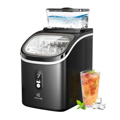 Kilig S01M Countertop Instant Clear Ice Maker Machine 16 Pcs/8-15 mins