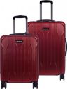 KILLER  Hard Body Set of 2 Luggage 8 Wheels - X track Light-Weight & Durable Polycarbonate Green Hard Luggage - Red...