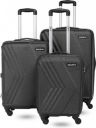 KILLER Hard Body Set of 3 Luggage 8 Wheels - Grey...