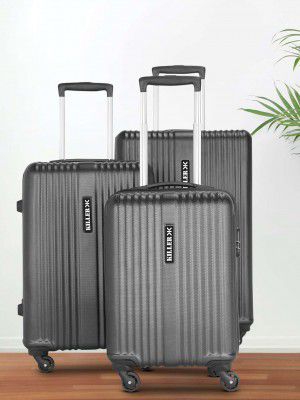 KILLER Hard Body Set of 3 Luggage 4 Wheels - STRING - Combo Set (28"+24"+20") - Silver