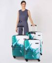 KILLER Hard Body Set of 3 Luggage - SPLASHPRINTED Combo set (30 Inch+ 26 Inch+ 22 Inch) - Multicolor...