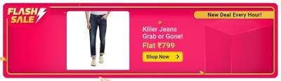 Killer Jeans Grab Or Gone Flat Rs.799
