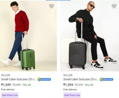 Killer Luggage Minimum 70% Discount