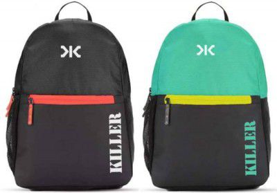 KILLER Medium 22 L Backpack Duo-Pack: Combo of 2