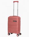 KILLER Small Cabin Suitcase (55 cm) 4 Wheels - Hard Sided Spinners, Expandable Travel & Luggage Bags Trolley Bag - Pink...