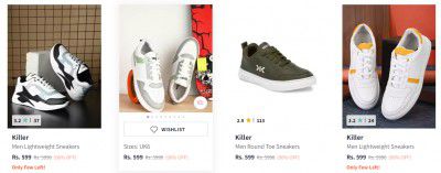 Killer Sneaker Upto 90% Off