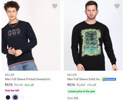 KILLER sweatshirt for men up to 85% Off