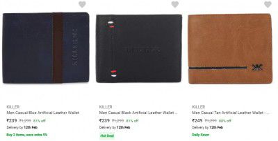 Killer Wallets Starts ₹168