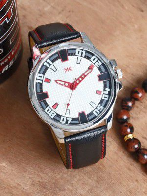 Killer Men Brass Dial & Leather Straps Analogue Watch KLMO73A