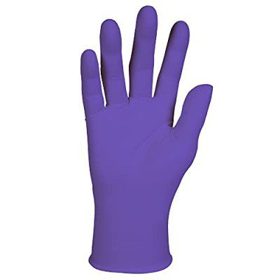 Kimberly-Clark Kimtech KC 500 Nitrile Exam Gloves (5.9 Mil, Ambidextrous, 9.5, Purple) -Pack of 100 Gloves Pack