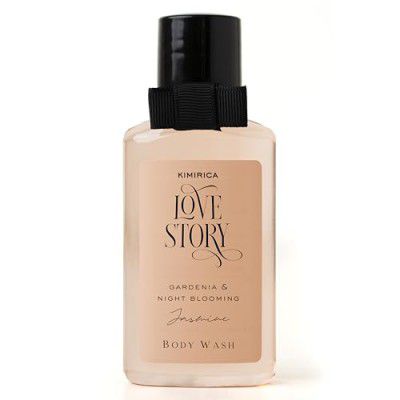 Kimirica Love Story Summer Body wash Gentle Exfoliating Shower Gel 50ml | Deep Cleanses Skin | 100% Vegan and Paraben Free (Night Blooming Jasmine & Bergamot).