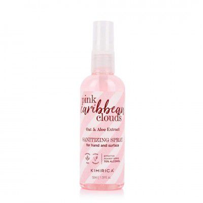 Kimirica Pink Caribbean Clouds Pocket Hand Sanitizer Spray (50ML, Pink Caribbean Clouds)