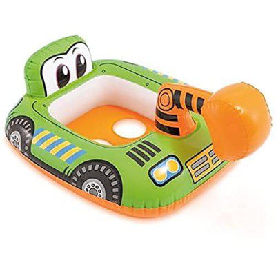 KINDRED Vehicle bullozer Shape Sit Pool Float Tube Boat Beach Water Swimming Pool Tube Inflatable Kiddie Swim Water Ring Swimming  