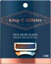 King C. Gillette Mens Neck Razor Cartridges (Pack of 3) with Built in Precision Trimmer for Shaping  (Pack of 3)...