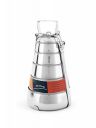 King International Stainless Steel Bento Pyramid Shaped 5 Tier Lunch Box, 16.5 cm, Silver...