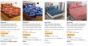 King & Queen Size Bedsheets @ Minimum 70% Off from ₹197...