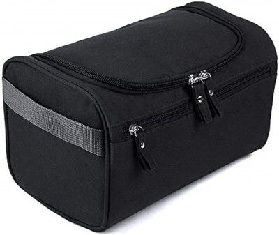 KINGNOW Women Black Cosmetic Bag