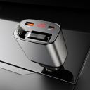 KINGONE Retractable Car Charger, Super Fast Car Charger Type C 105W Total [45W + Dural 30W PD] Compatible with iPhone, Galaxy, Xiaomi, Laptop, Charger Socket for Almost Cars, Sliver...