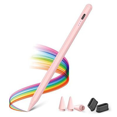 KINGONE Upgraded Stylus Pen, iPad Pencil (Pink)