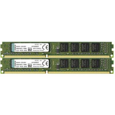 Kingston ValueRAM 8GB Kit (2x4GB) 1333MHz DDR3 Non-ECC CL9 DIMM SR x8 Desktop Memory KVR13N9S8K2/8
