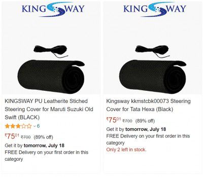 Kingsway Car Steering Covers Starts @ 75
