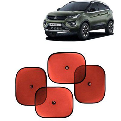 KINGSWAY Car Window Curtain Sticky Sun Shades Compatible with Tata Nexon, (Year 2020-2023)