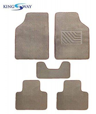 Kingsway Carpet Floor Mats for Hyundai Venue (Model 2019 Onwards) (Beige Color, Set of 5)