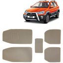 Kingsway Carpet Style Universal Car Mats for Toyota Etios Cross, 2014 Onwards Model, Beige Color Anti Slip Car Floor Foot Mats, Complete Set of 5 Piece, Executive Series...